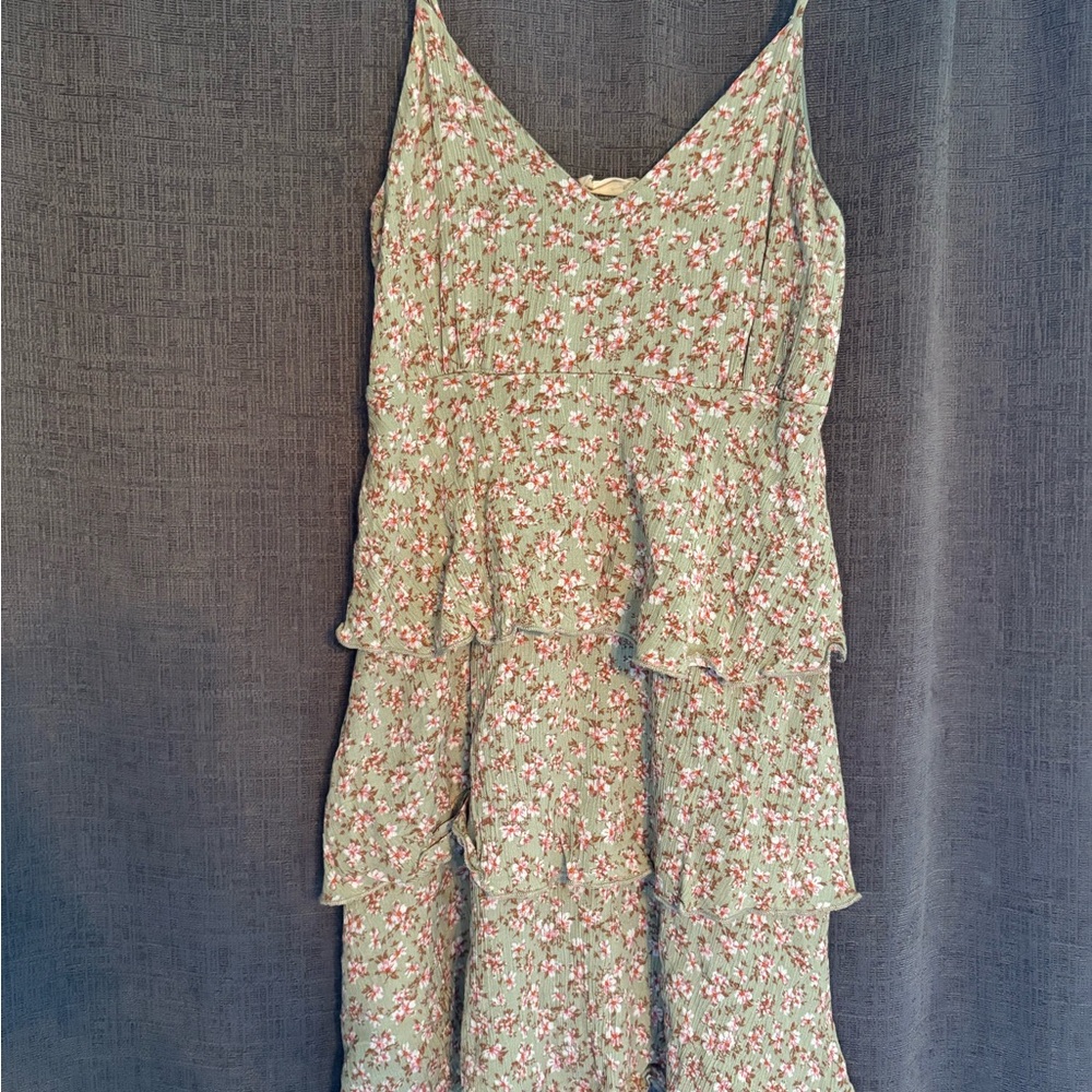 Altar’s State Green Floral Dress